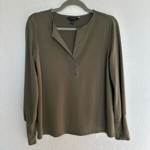 Banana Republic Olive Green Women's Blouse